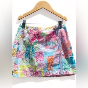 Vintage Lilly Pulitzer Maui Hawaii Resort patchwork 
Skort